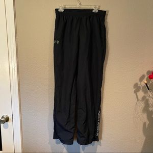Under Armour Mens Black Athletic Warmup Pant, Small